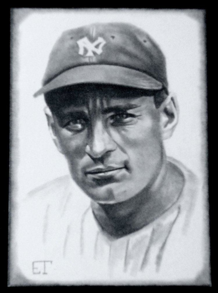 Wally Pipp Wally Pipp Yankees Baseball Sketch Card by avintagedreamer
