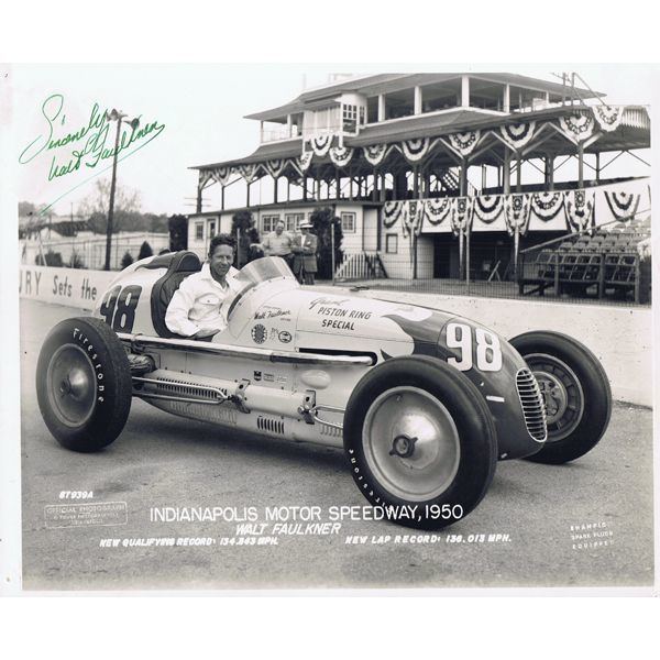 Walt Faulkner Walt Faulkner competed in five Indy 500 races from 1950 to 1955