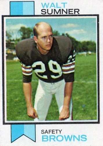 Walt Sumner CLEVELAND BROWNS Walt Sumner 348 TOPPS 1973 NFL American Football