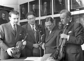 Walter Barylli T7650Barylli Quartet 1955 l to r Walter Barylli Emanuel Brabec