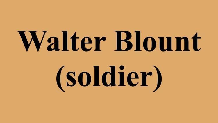 Walter Blount (soldier) Walter Blount soldier YouTube
