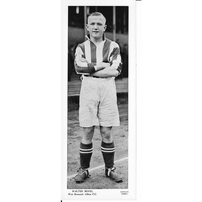 Walter Boyes West Bromwich A FC Walter Boyes original 1930s Topical Times