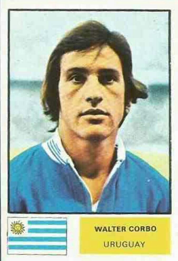 Walter Corbo Walter Corbo of Uruguay 1974 World Cup Finals card Soccer
