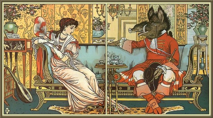 Walter Crane PICTORIAL ELEMENTS Walter Crane Beauty and the Beast