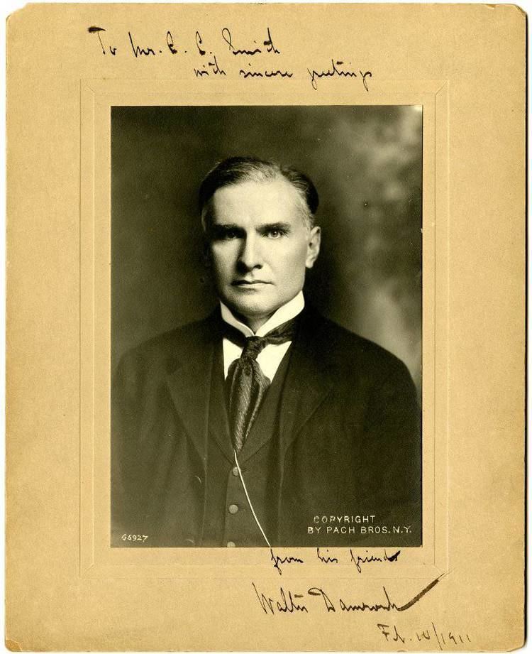 Walter Damrosch The A to Z of Carnegie Hall D is for Damrosch Carnegie Hall