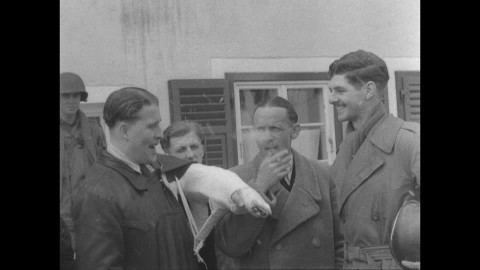 Walter Dornberger Wernher von Braun Arresting Germany 1945 HD Stock