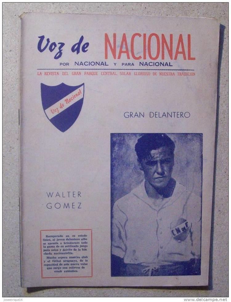 Walter Gomez 1946 REVISTA VOZ DE NACIONAL FUTBOL URUGUAY MAGAZINE