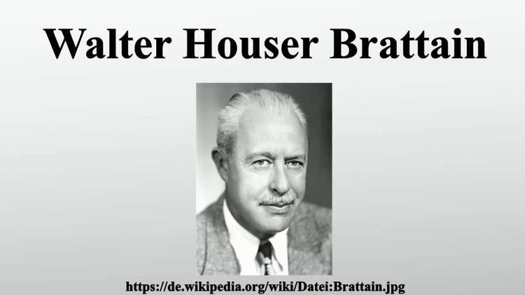 Walter Houser Brattain Walter Houser Brattain YouTube