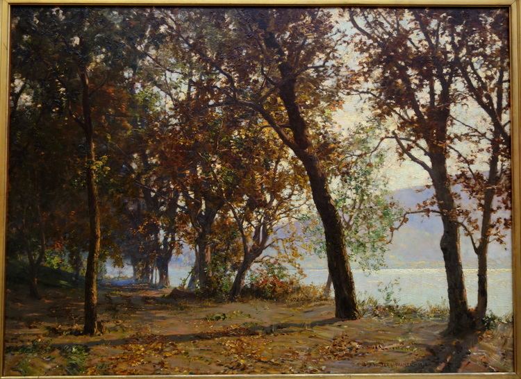 Walter Launt Palmer FileAutumn Morning Mist Clearing Away by Walter Launt