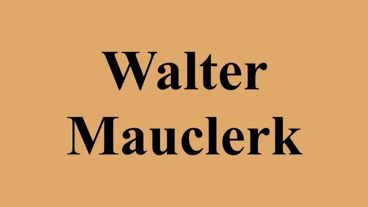 Walter Mauclerk Walter Mauclerk YouTube