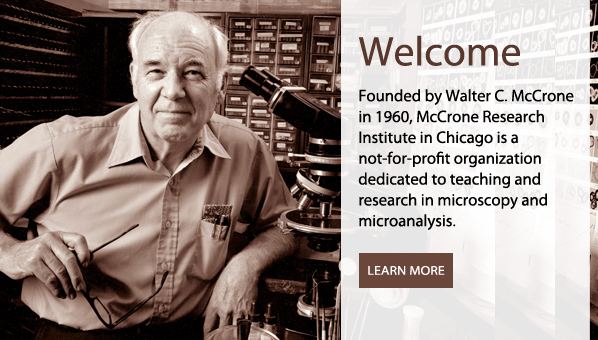 Walter McCrone McCrone Research Institute Chicago