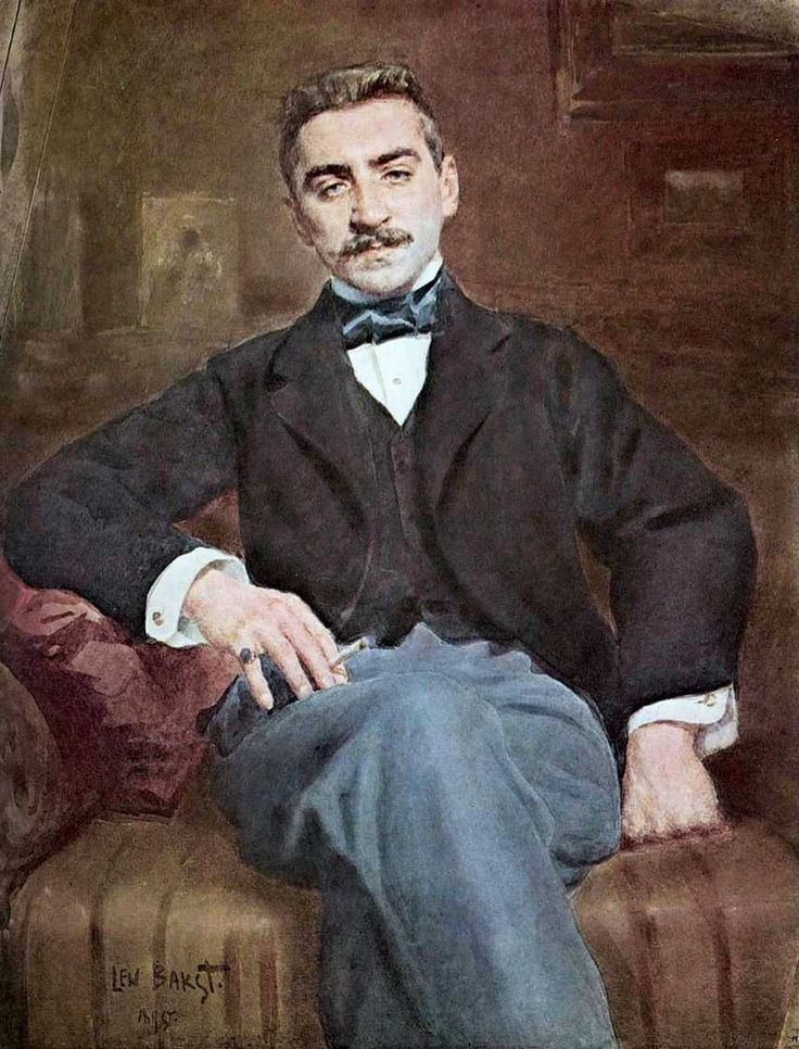 Walter Nouvel Painting by Bakst Portrait of Walter Nouvel Fedorovich 1908 Leon