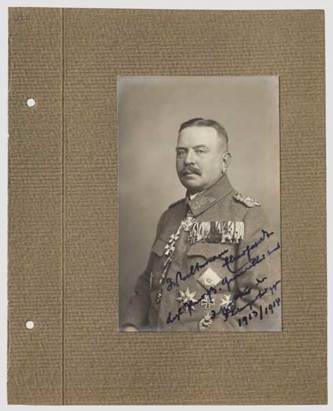 Walter von Eberhardt General Walter von Eberhardt Originalfoto mit beidseitiger Widmung