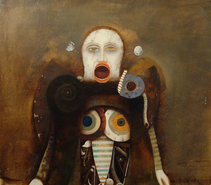 Walther Jervolino FileTiro a segno Walther Jervolino oil on canvas 52x60 cmjpg