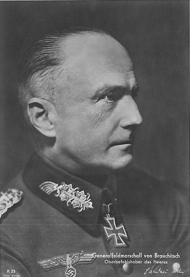 Walther von Brauchitsch Generalfeldmarschall Walther von Brauchitsch Lexikon der