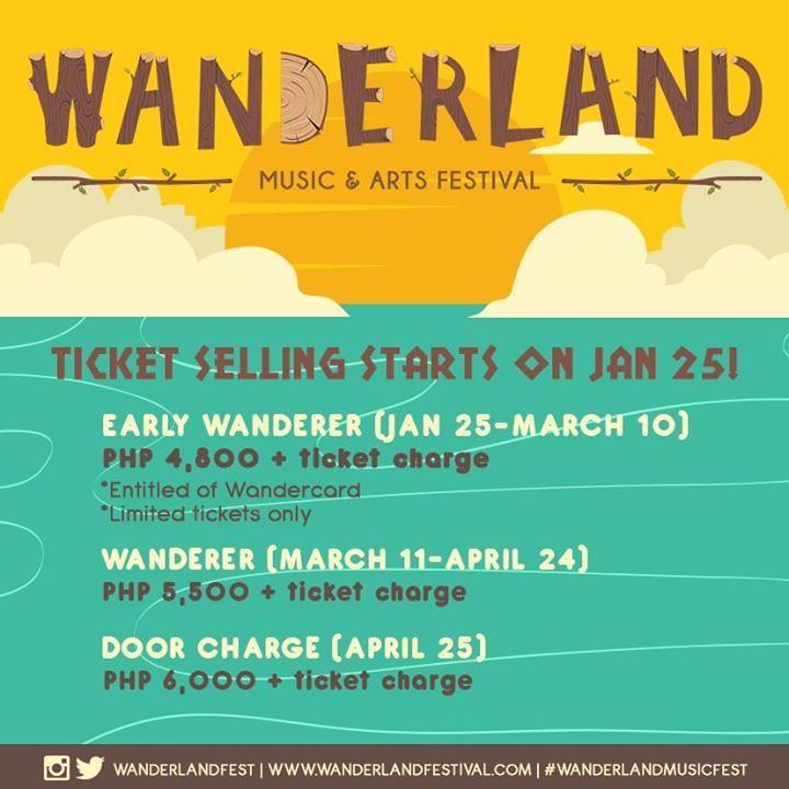 Wanderland Music and Arts Festival Wanderland Music Arts Festival 2015 Philippine Concerts