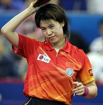 Wang Nan (table tennis) Fright for China39s men as Wang Nan ousted in world champs