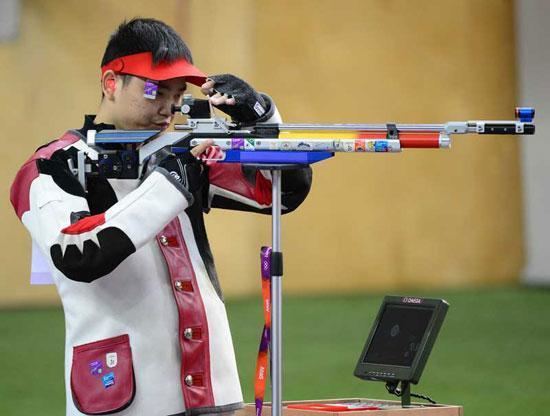 Wang Tao (sport shooter) Wang Tao ranks 4th in mens 10m air rifle Chinaorgcn
