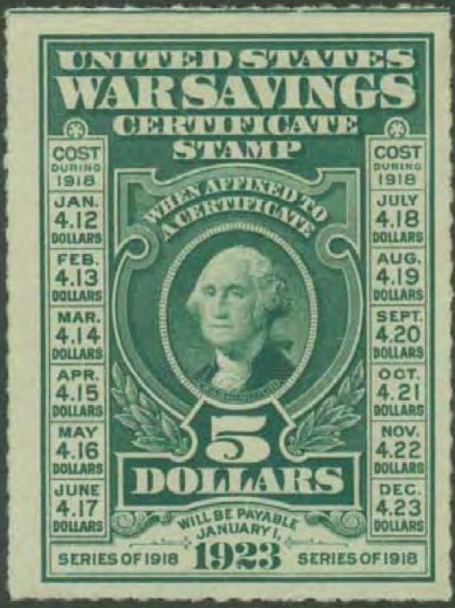 War savings stamps of the United States