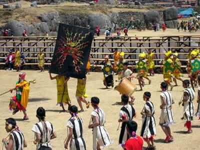 Warachikuy Cusco festivals Dramatisation of Warachikuy in Sacsayhuaman