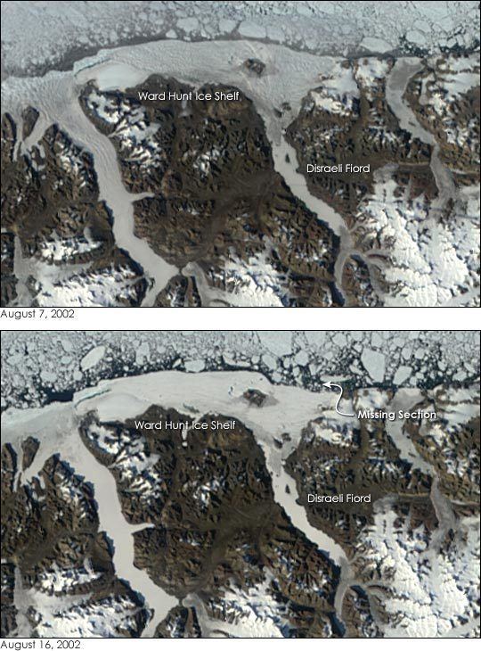 Ward Hunt Ice Shelf eoimagesgsfcnasagovimagesimagerecords300038