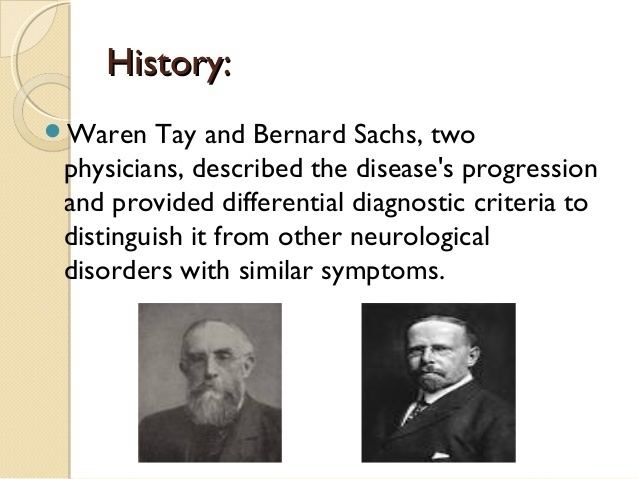 Waren Tay TaySachs Disease