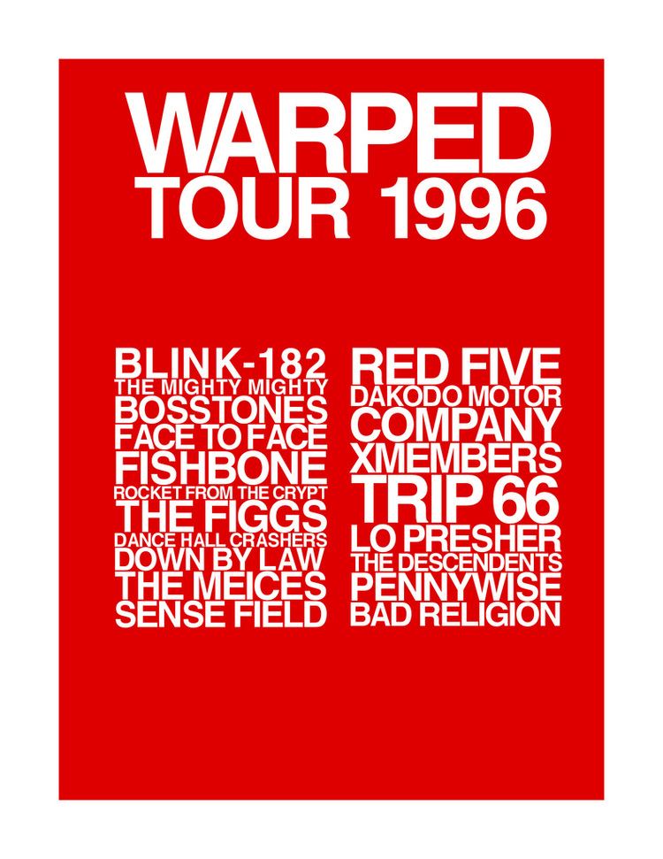 vans warped tour 1996