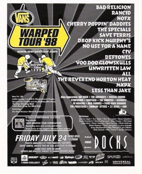 warped tour 98
