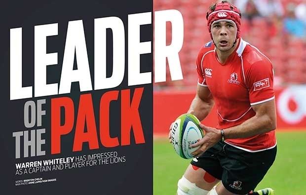 Warren Whiteley Super Rugby Warren Whiteley Leader of the Lions pack