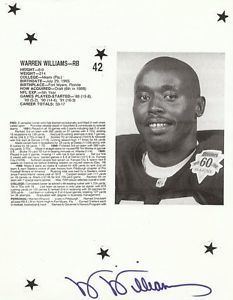 Warren Williams (American football) iebayimgcomimagesaKGrHqJiIE8JuD2gpBPVSlZ