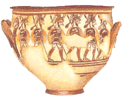 Warrior Vase Mycenean Warrior Vase