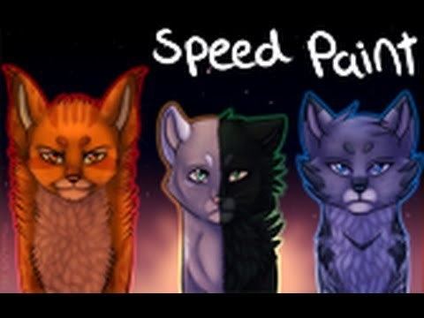 Warriors: Power of Three The Power of Three A Warriors Speed Paint YouTube
