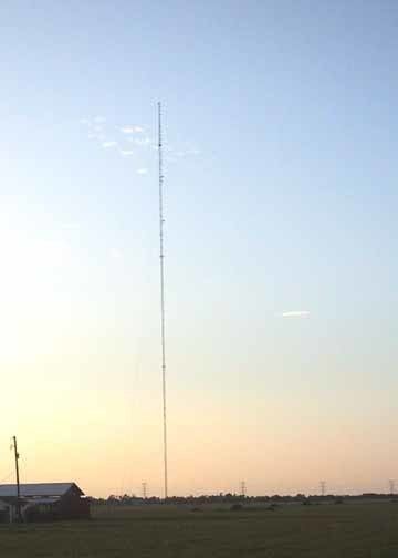 Warsaw radio mast KLDE Radio Tower Angleton 1986 Structurae