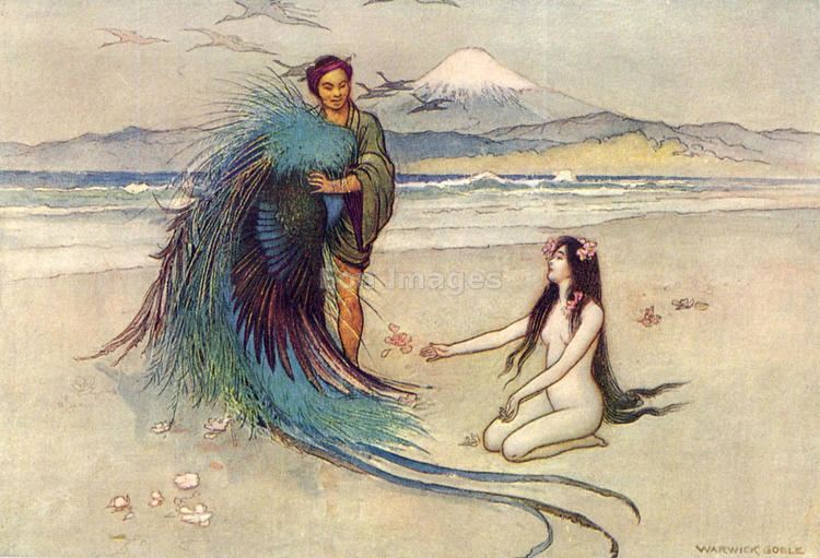 Warwick Goble Eon Images The Robe of Feathers by Warwick Goble