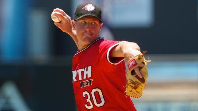 Warwick Saupold Perth Heat pitcher Warwick Saupold signs with Detriot