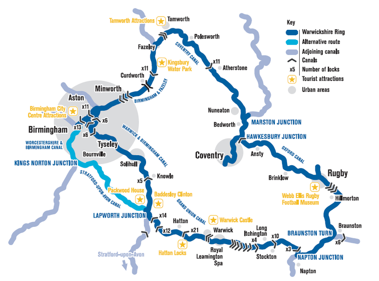 Warwickshire ring Maps Experience the Magic of a Canal Boat Holiday and hire a