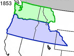 Washington Territory FileWpdms oregon washington territories 1853png Wikimedia Commons