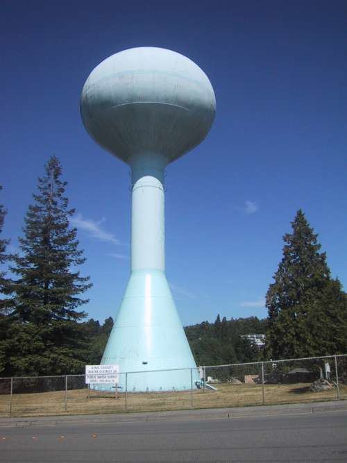 Water tower The Water Tower Historic Des Moines Washington