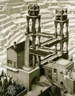 Waterfall (M. C. Escher) httpsuploadwikimediaorgwikipediaenthumbe