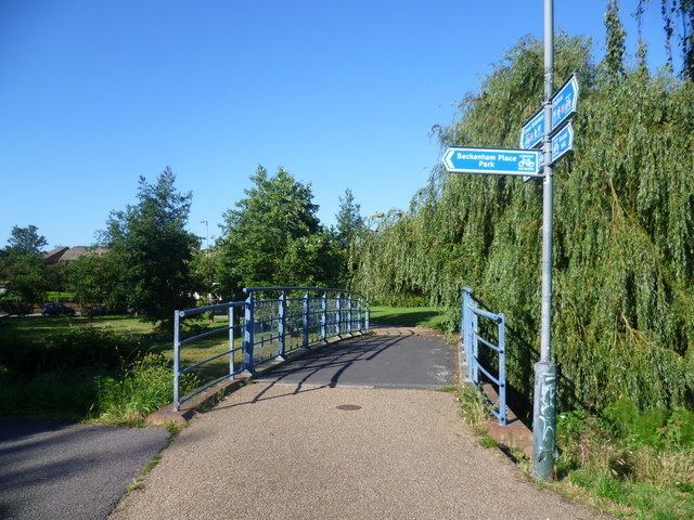 Waterlink Way Signpost on the Waterlink Way Marathon Geograph Britain and Ireland
