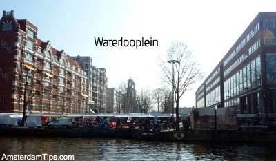 Waterlooplein Squares in Amsterdam Dam Leidseplein Rembrandtplein