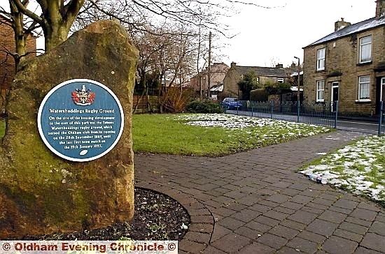 Watersheddings Oldham News News Headlines Plaque will mark our rugby beginnings