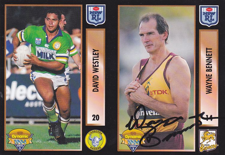 Wayne Bennett (rugby league) 1994 Series 2 Uncut Promo Card David Westley amp Wayne