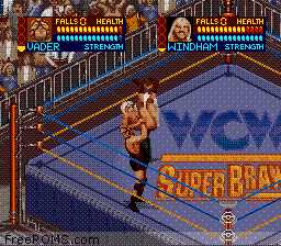 WCW SuperBrawl Wrestling SNES Super Nintendo for WCW Super Brawl Wrestling ROM