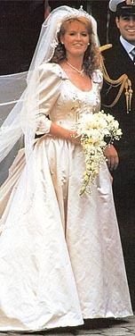 Wedding dress of Sarah Ferguson httpsuploadwikimediaorgwikipediaen997Sar