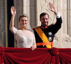 Wedding of Guillaume, Hereditary Grand Duke of Luxembourg, and Countess Stéphanie de Lannoy httpsuploadwikimediaorgwikipediacommonsthu