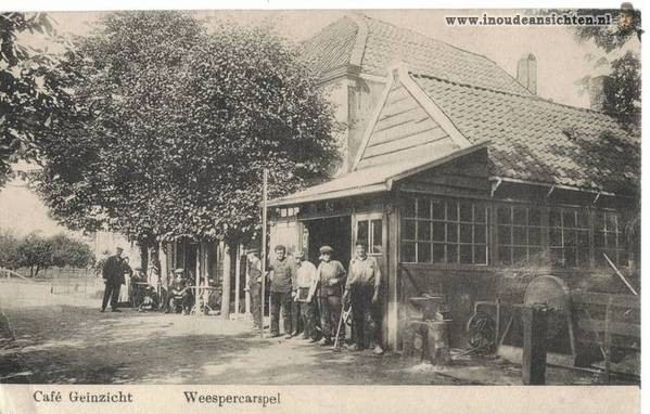 Weesperkarspel WEESPERKARSPEL CAFE DE VINK 1915 In Oude Ansichten