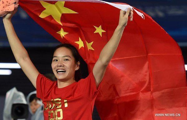 Wei Yongli China39s Wei Yongli Wins Women39s 100m Final at Asian Games