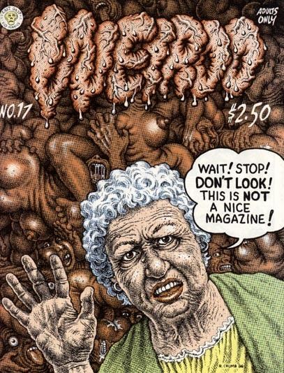 Weirdo (comics) Weirdo 17 Comic book cover By RCrumb Adults Only Comic and