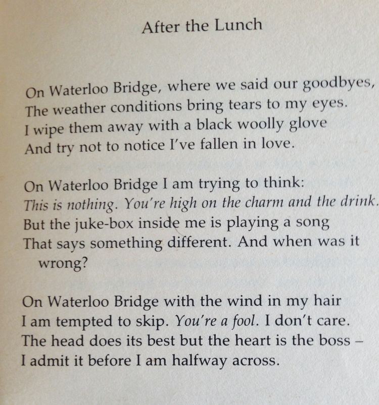 Wendy Cope One of my first Wendy Cope poem discoveries Love it poetry